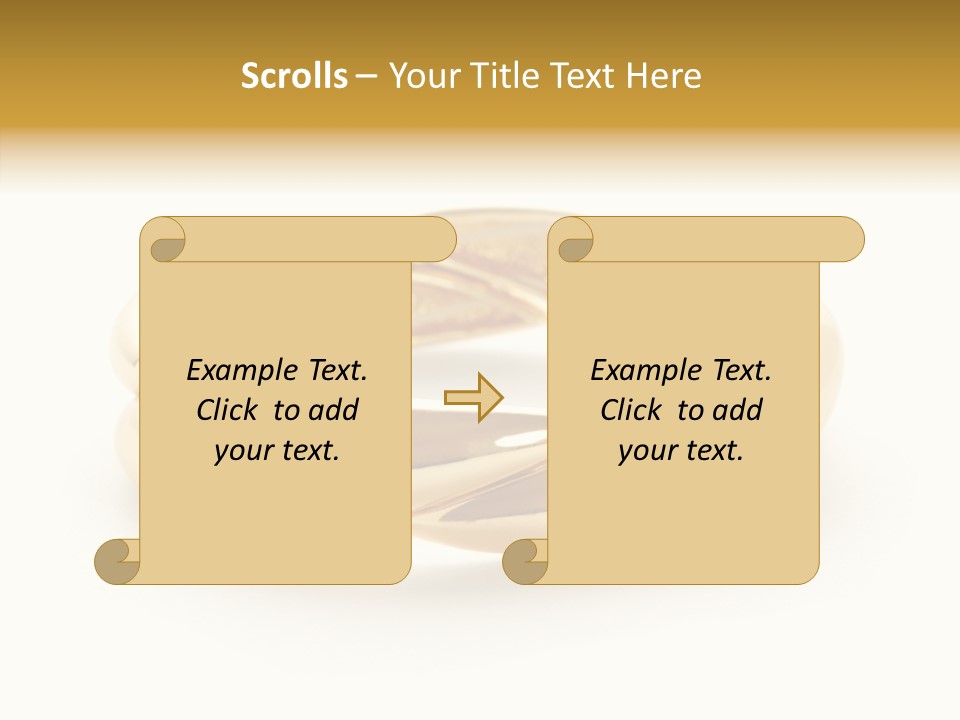 White Bracelet Isolated PowerPoint Template