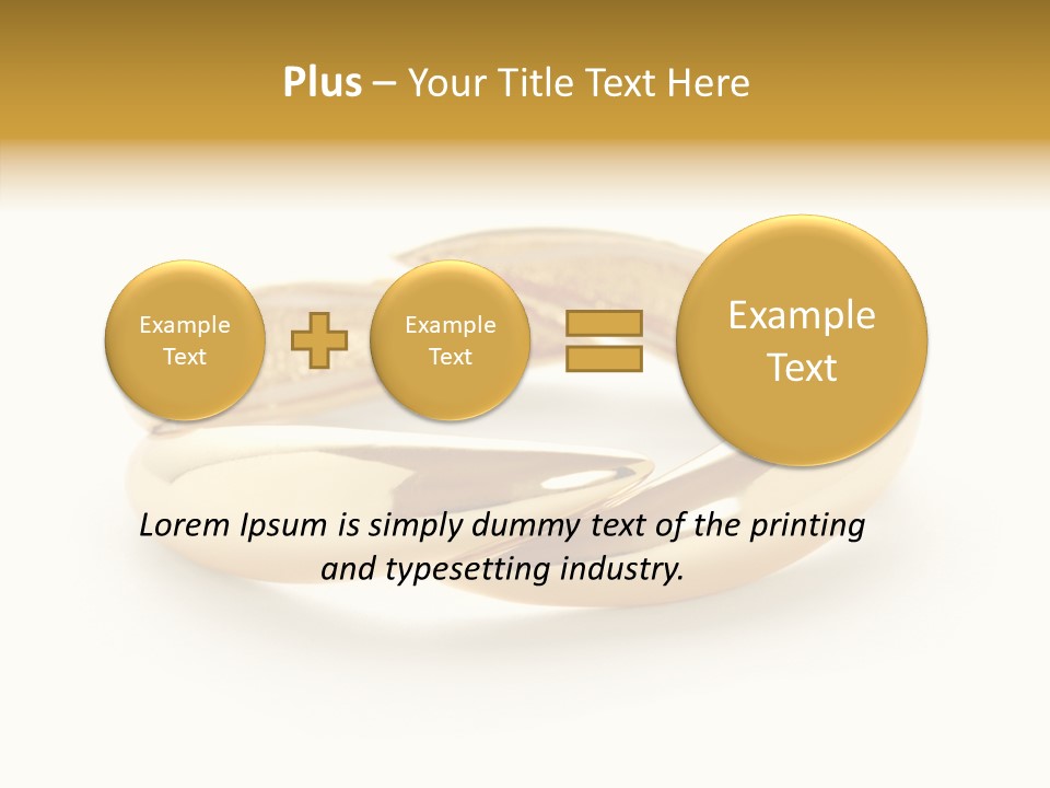 White Bracelet Isolated PowerPoint Template