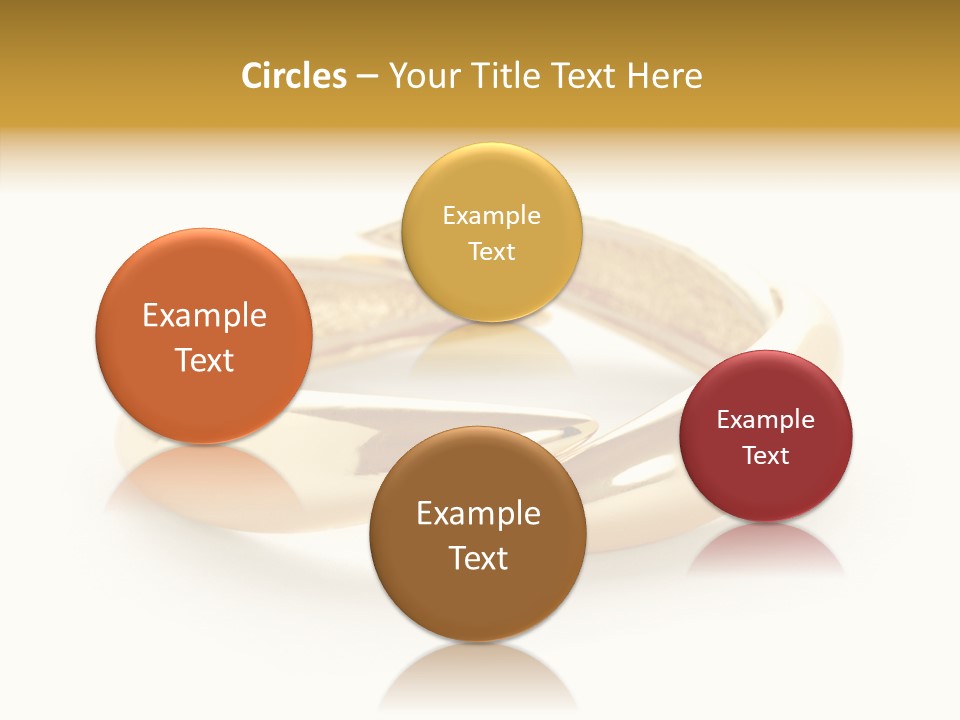 White Bracelet Isolated PowerPoint Template