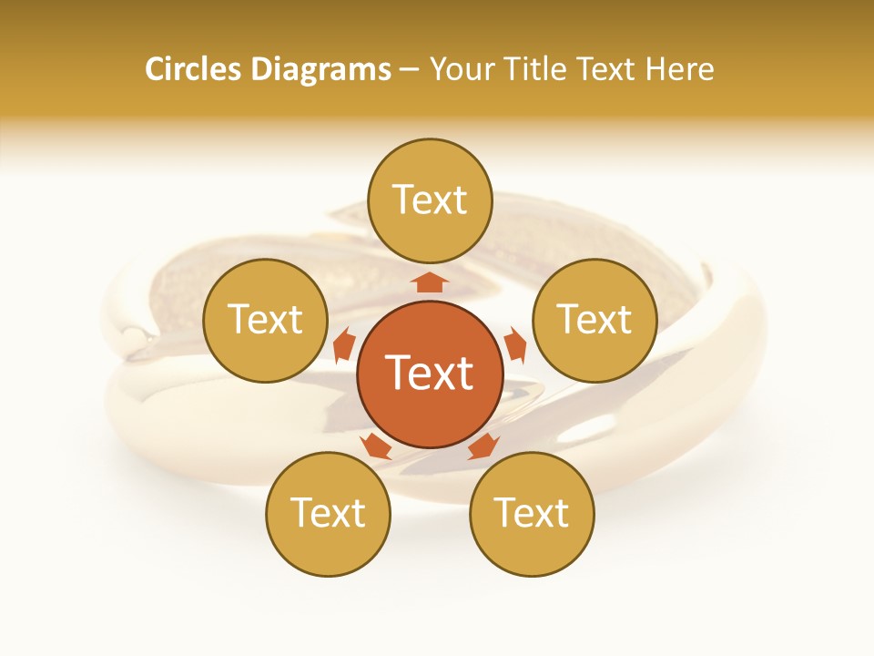 White Bracelet Isolated PowerPoint Template