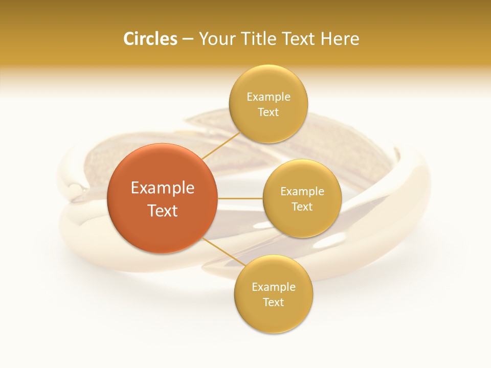 White Bracelet Isolated PowerPoint Template