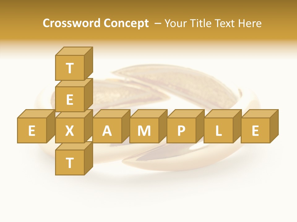 White Bracelet Isolated PowerPoint Template