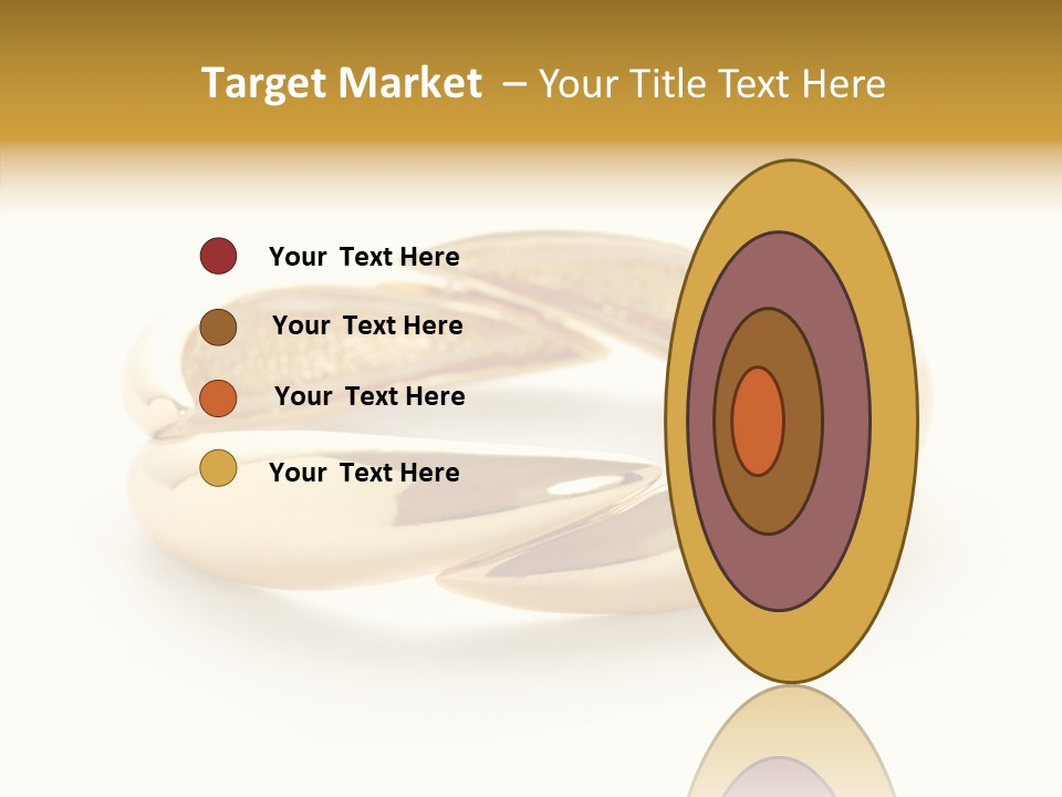 White Bracelet Isolated PowerPoint Template