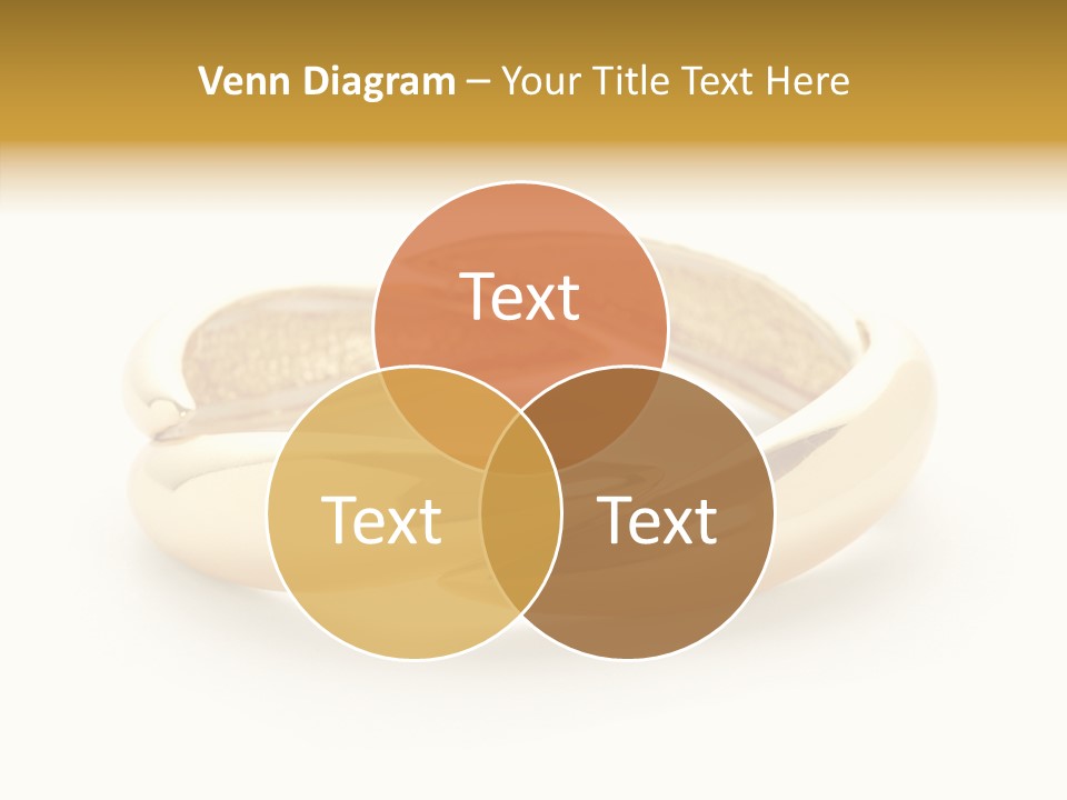 White Bracelet Isolated PowerPoint Template