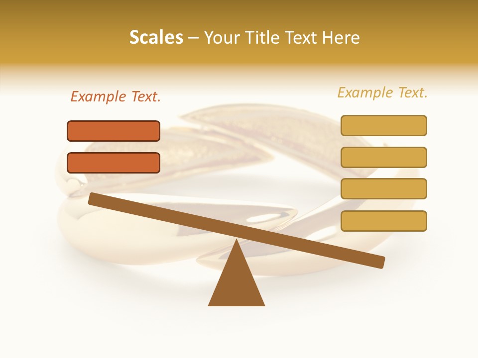 White Bracelet Isolated PowerPoint Template