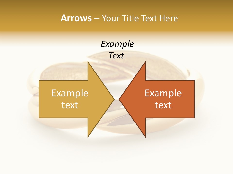 White Bracelet Isolated PowerPoint Template