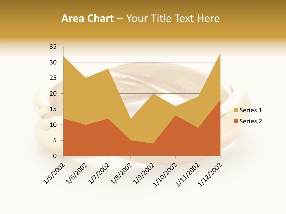 White Bracelet Isolated PowerPoint Template