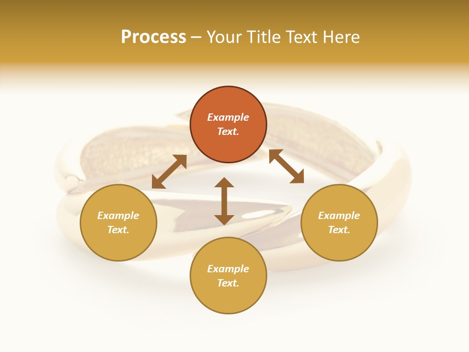 White Bracelet Isolated PowerPoint Template