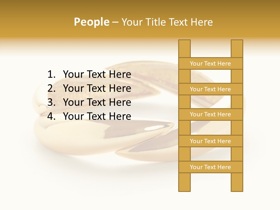 White Bracelet Isolated PowerPoint Template