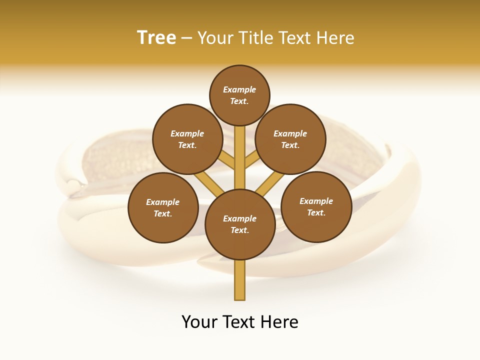 White Bracelet Isolated PowerPoint Template