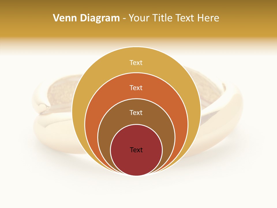 White Bracelet Isolated PowerPoint Template