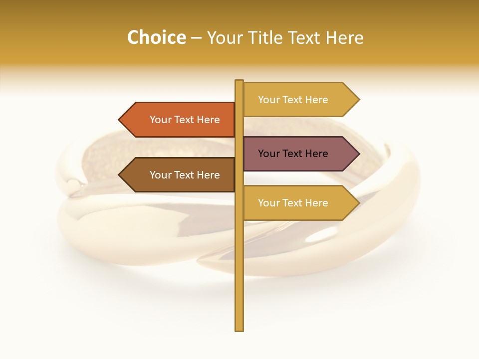 White Bracelet Isolated PowerPoint Template