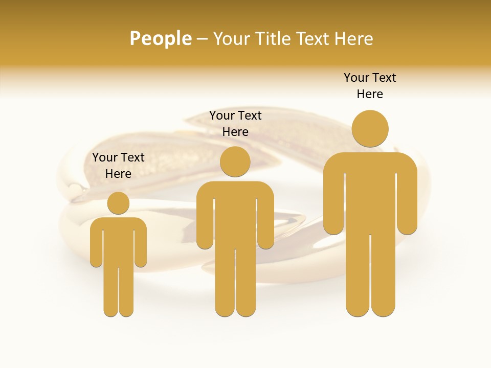 White Bracelet Isolated PowerPoint Template