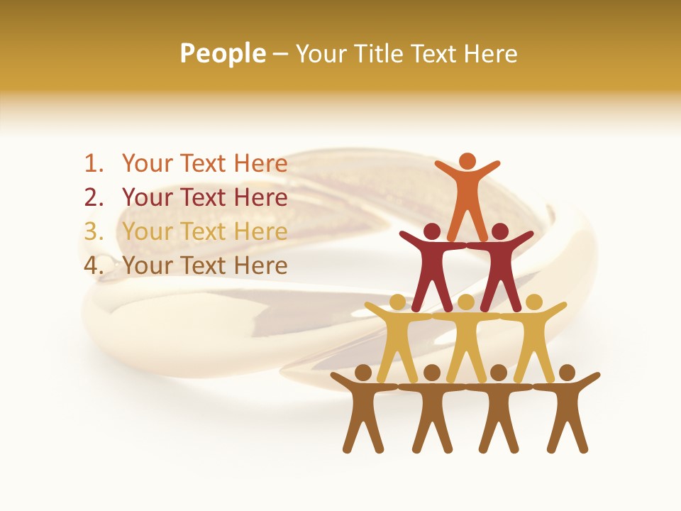 White Bracelet Isolated PowerPoint Template