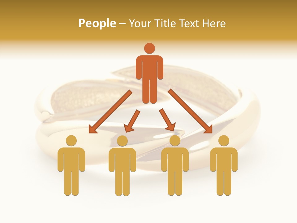 White Bracelet Isolated PowerPoint Template