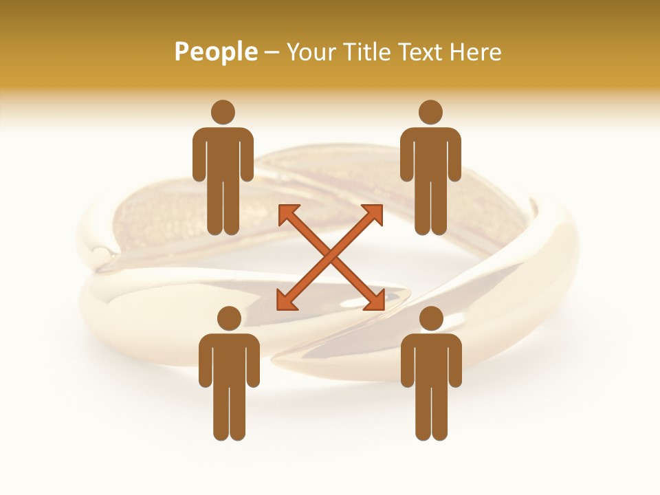 White Bracelet Isolated PowerPoint Template