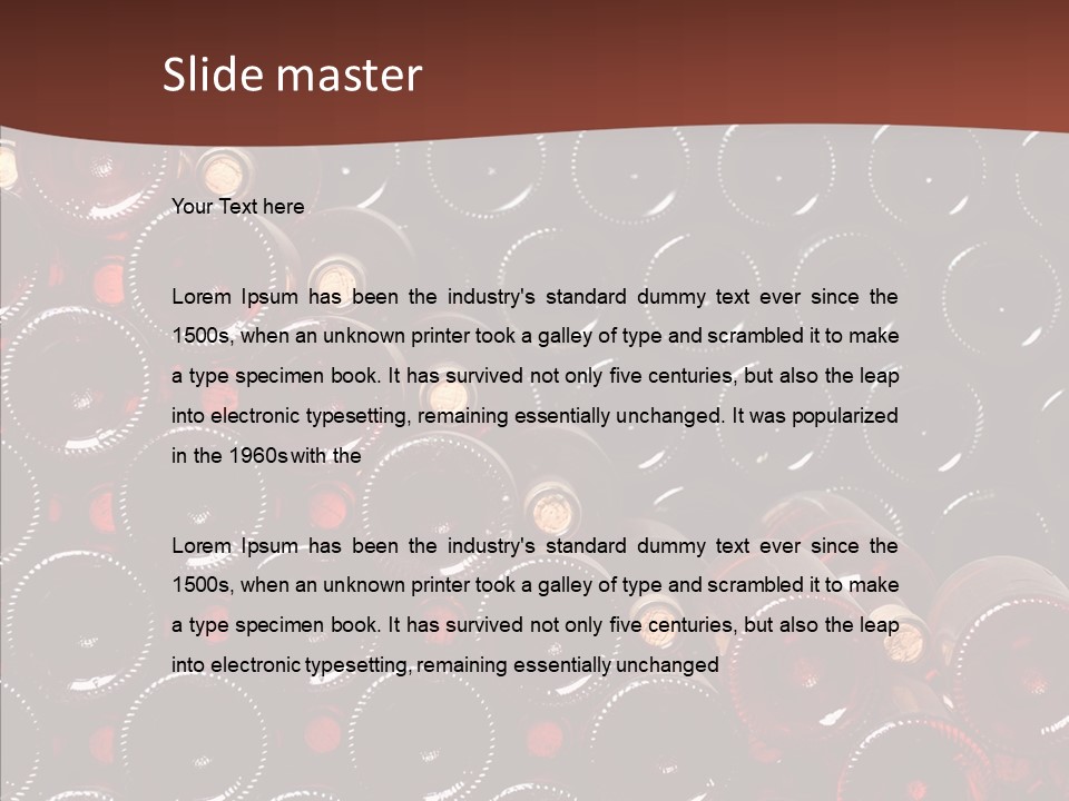 Red Collection Isolated PowerPoint Template