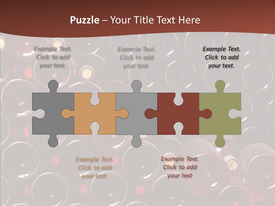 Red Collection Isolated PowerPoint Template