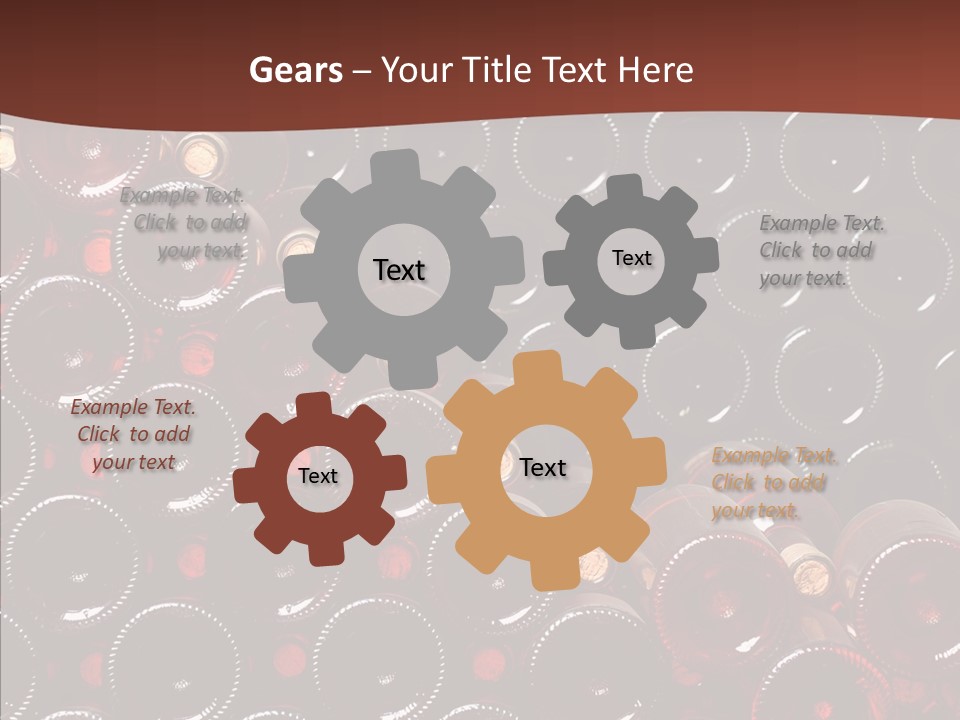 Red Collection Isolated PowerPoint Template