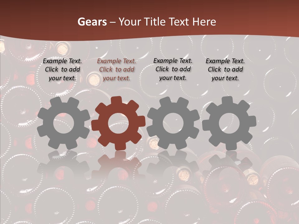 Red Collection Isolated PowerPoint Template