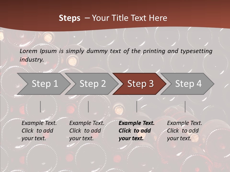 Red Collection Isolated PowerPoint Template