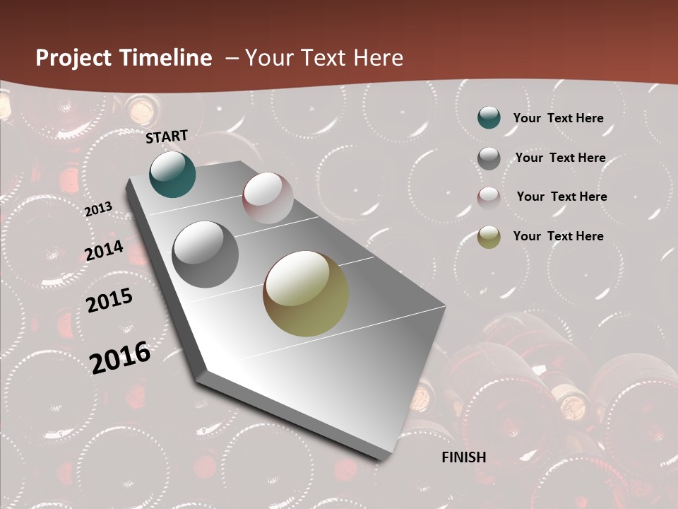 Red Collection Isolated PowerPoint Template
