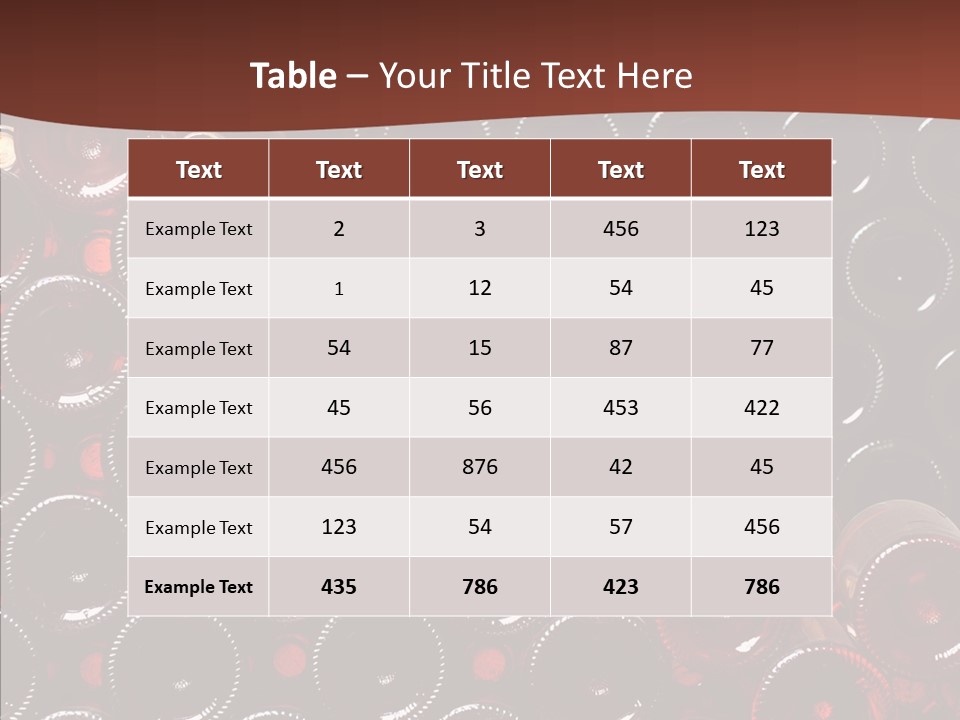 Red Collection Isolated PowerPoint Template