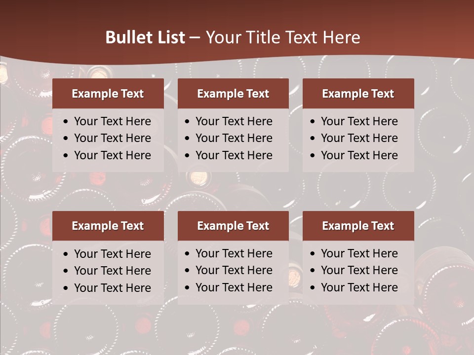 Red Collection Isolated PowerPoint Template