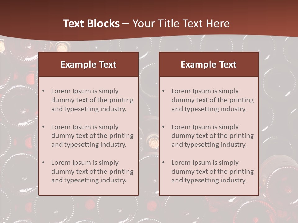 Red Collection Isolated PowerPoint Template