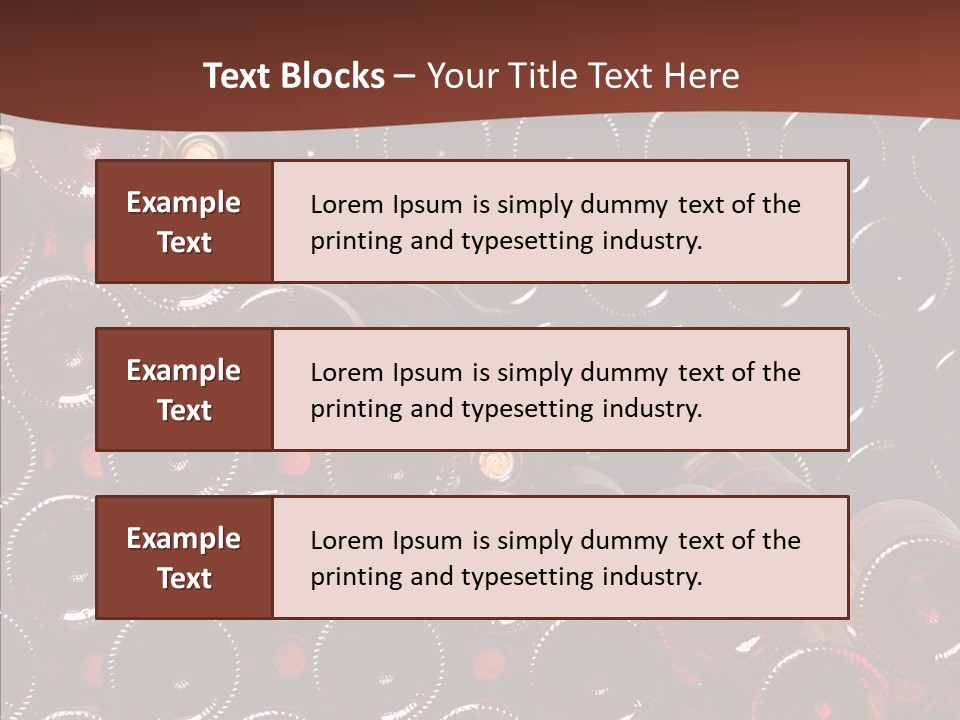 Red Collection Isolated PowerPoint Template
