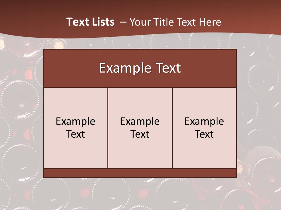 Red Collection Isolated PowerPoint Template