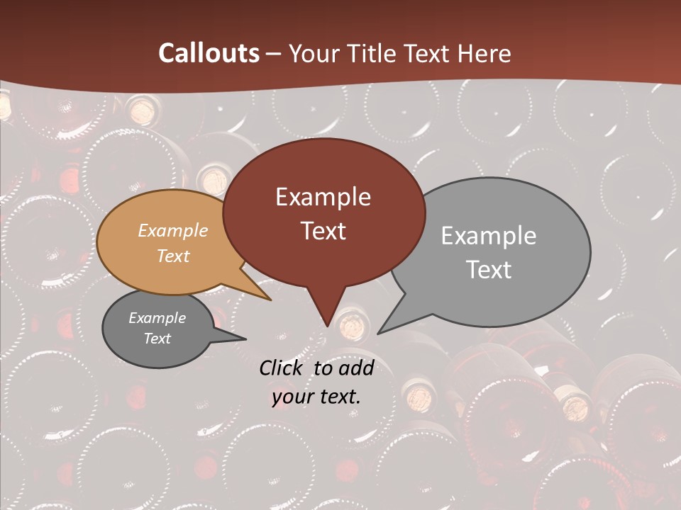 Red Collection Isolated PowerPoint Template