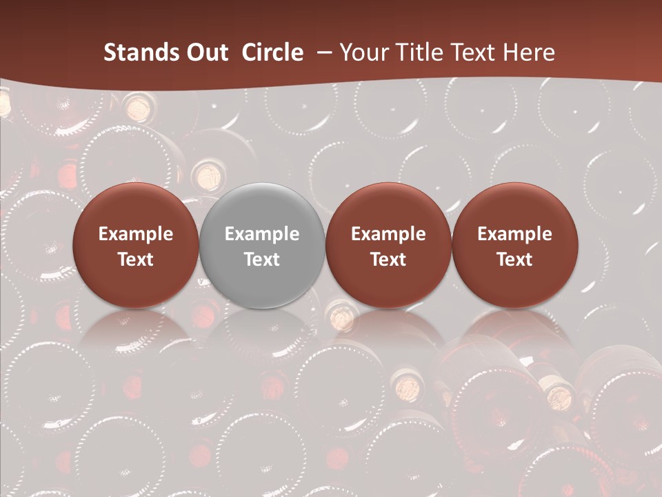 Red Collection Isolated PowerPoint Template