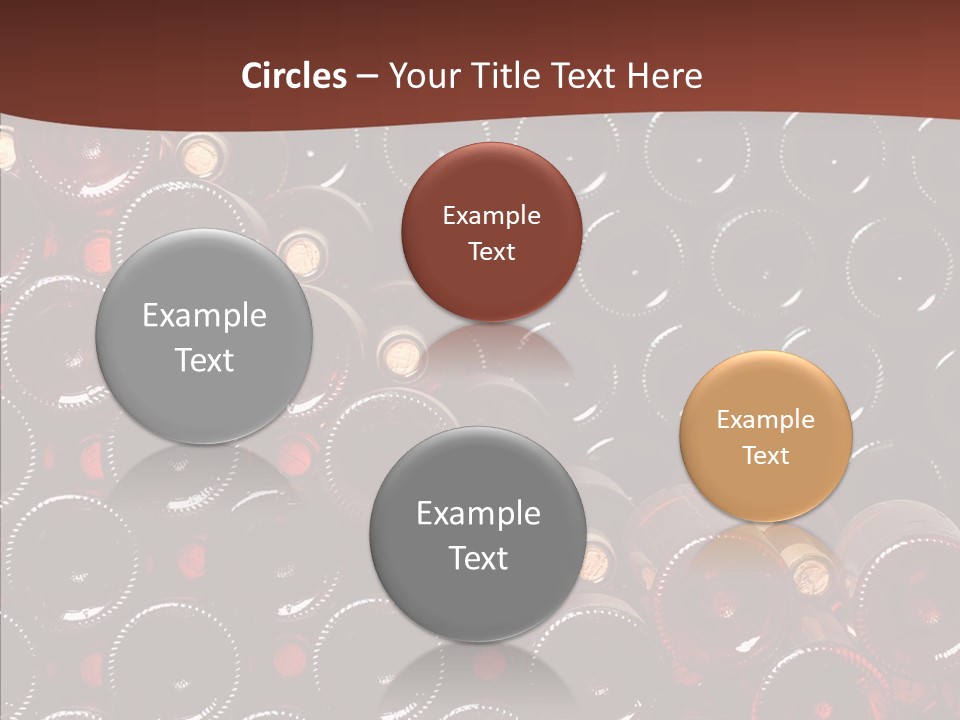 Red Collection Isolated PowerPoint Template