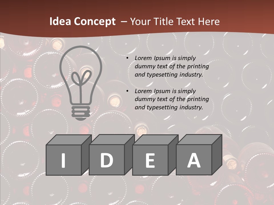 Red Collection Isolated PowerPoint Template