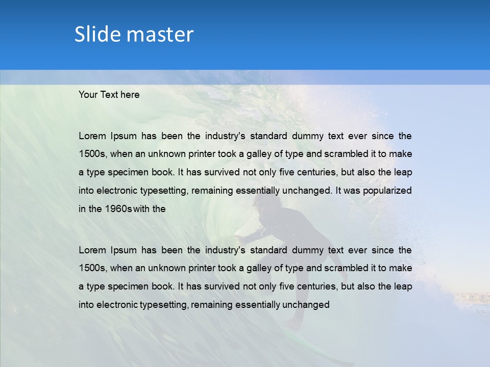Liquid Motion Tube PowerPoint Template