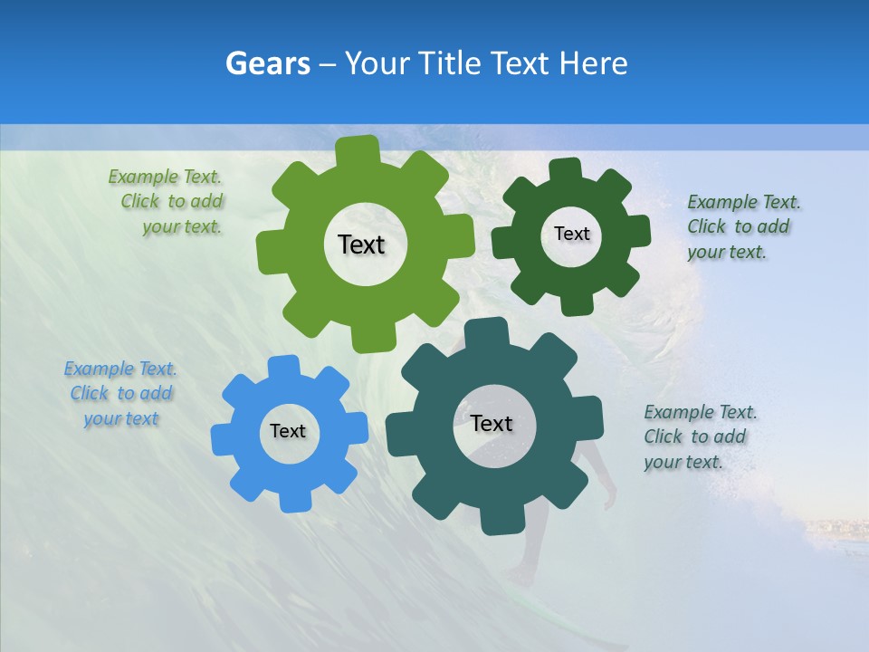 Liquid Motion Tube PowerPoint Template