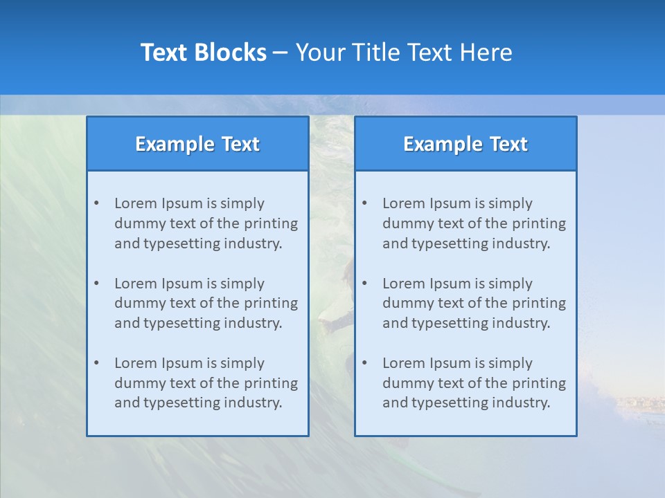 Liquid Motion Tube PowerPoint Template
