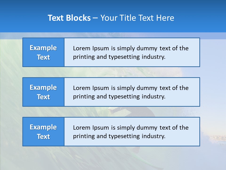 Liquid Motion Tube PowerPoint Template