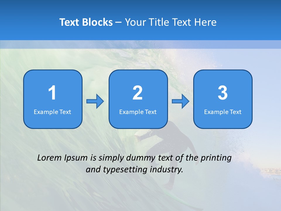 Liquid Motion Tube PowerPoint Template