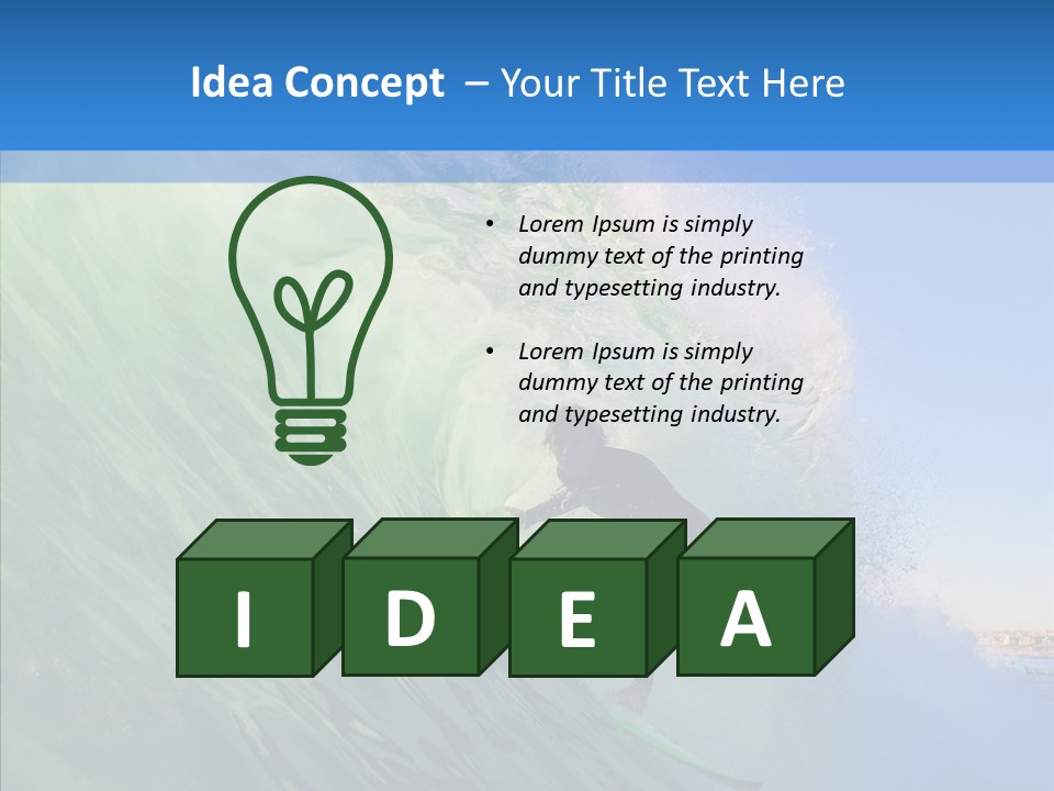 Liquid Motion Tube PowerPoint Template