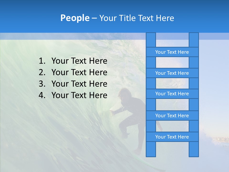 Liquid Motion Tube PowerPoint Template