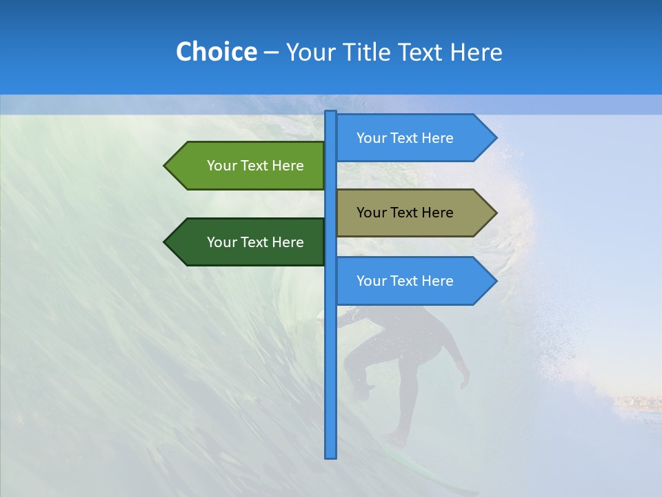 Liquid Motion Tube PowerPoint Template