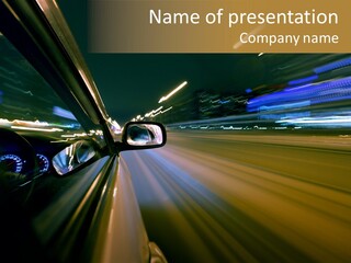 Background Urban Traffic PowerPoint Template