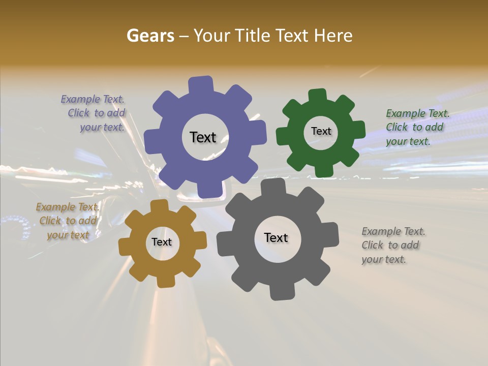 Background Urban Traffic PowerPoint Template