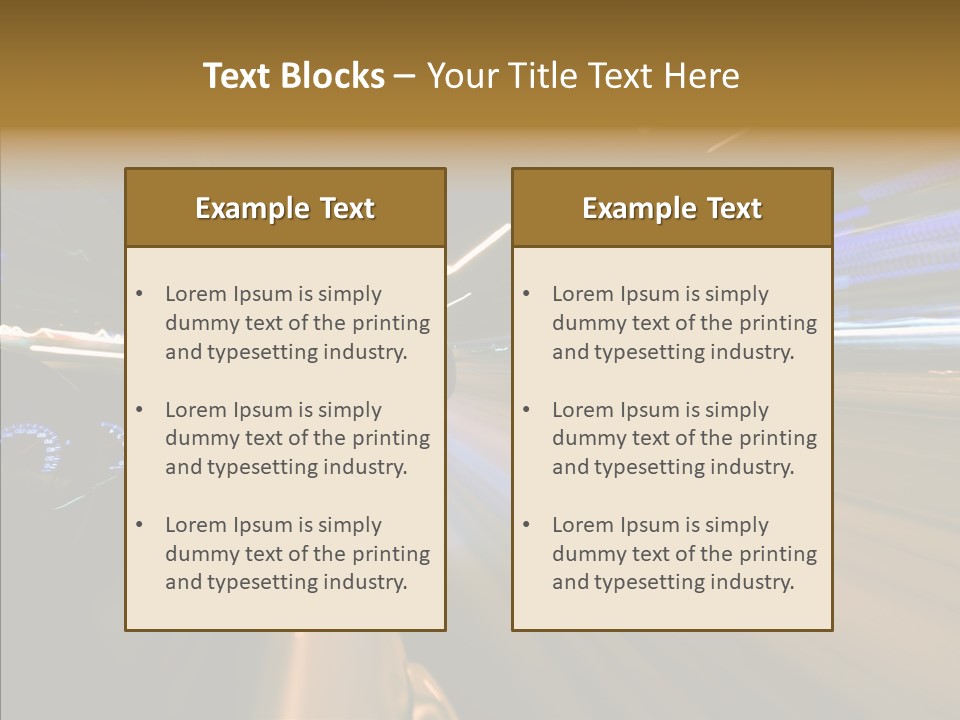 Background Urban Traffic PowerPoint Template