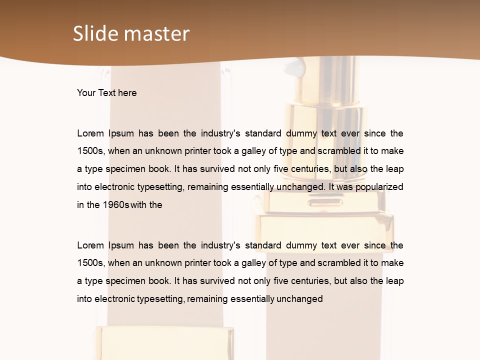 Fashion Face Cosmetology PowerPoint Template