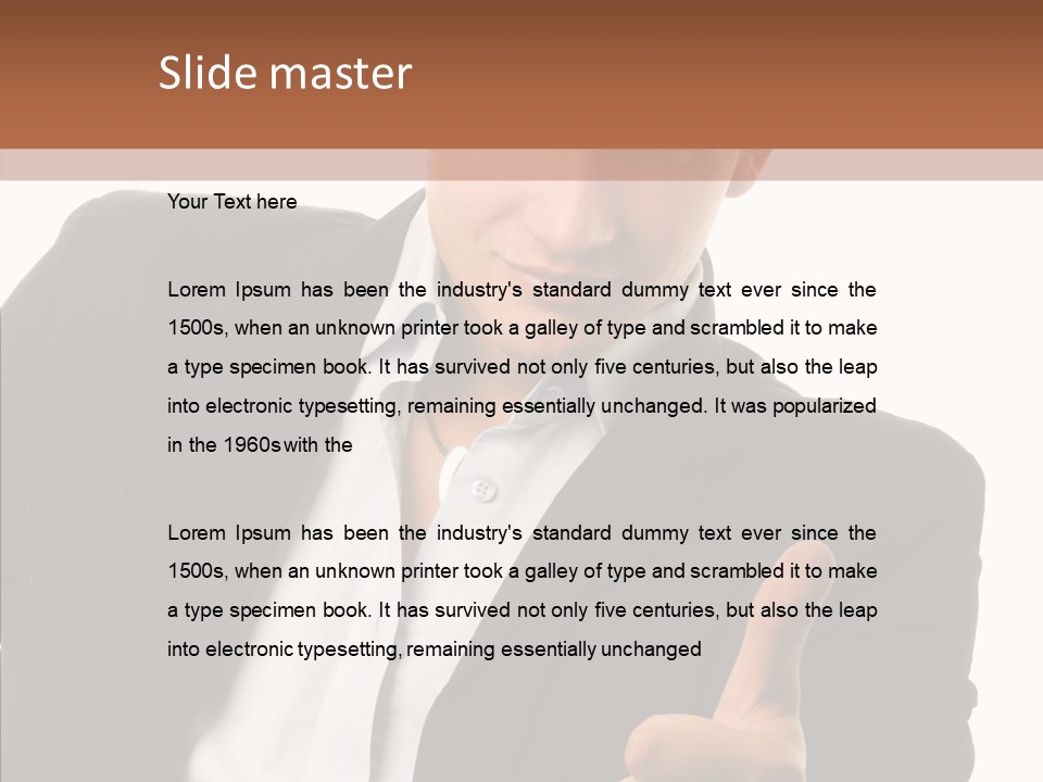 Thumb Successful Appearance PowerPoint Template