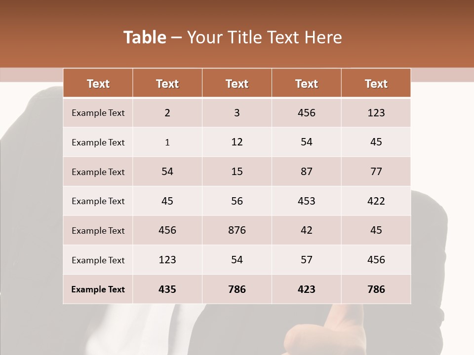 Thumb Successful Appearance PowerPoint Template