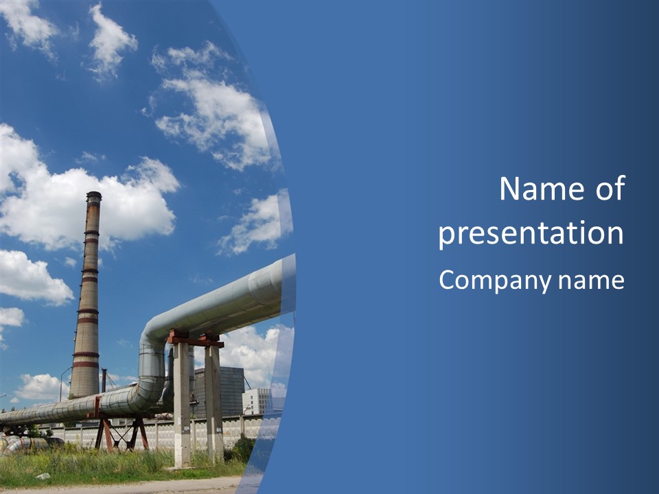 Carbon Cloud Reactor PowerPoint Template